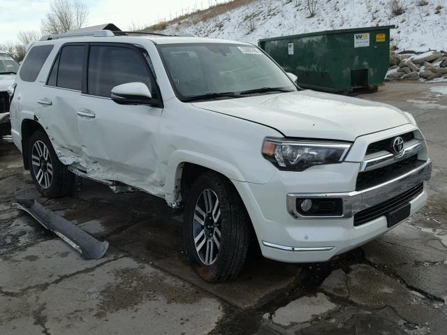 JTEBU5JR9G5370010 - 2016 TOYOTA 4RUNNER SR WHITE photo 1