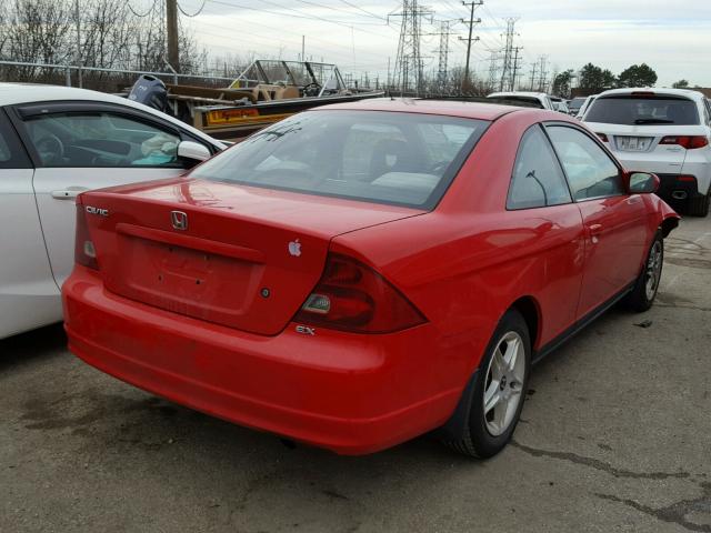 1HGEM210X2L102073 - 2002 HONDA CIVIC EX RED photo 4