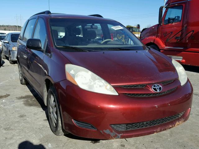 5TDZK23C68S216138 - 2008 TOYOTA SIENNA CE RED photo 1