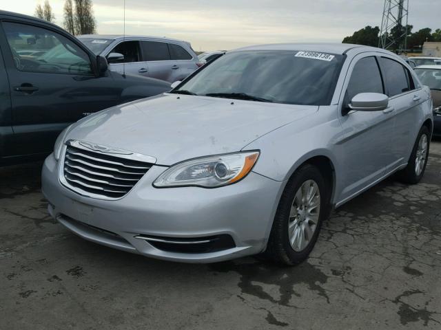 1C3CCBAG4CN256469 - 2012 CHRYSLER 200 LX SILVER photo 2