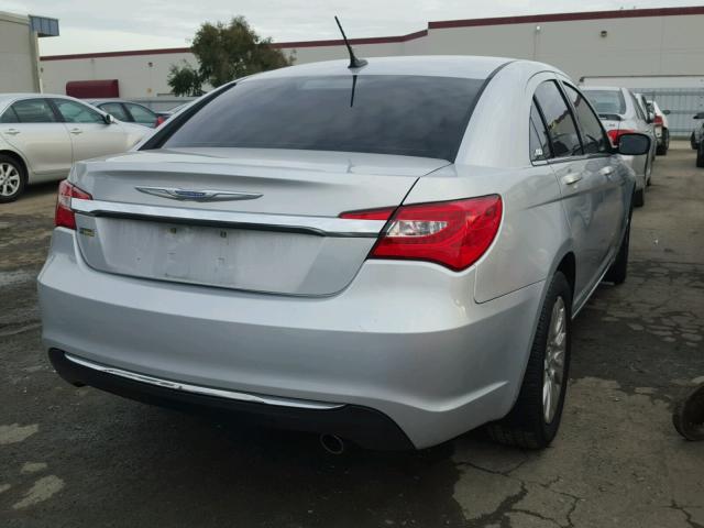 1C3CCBAG4CN256469 - 2012 CHRYSLER 200 LX SILVER photo 4