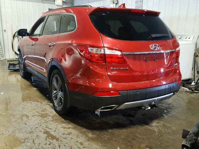 KM8SRDHF9GU138665 - 2016 HYUNDAI SANTA FE S RED photo 3