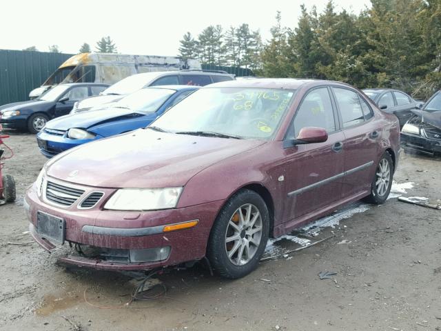 YS3FB49S231009628 - 2003 SAAB 9-3 LINEAR BURGUNDY photo 2