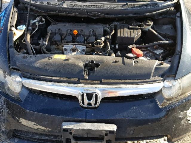 2HGFA16506H518213 - 2006 HONDA CIVIC LX BLACK photo 7