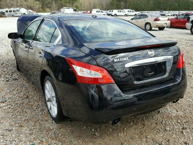 1N4AA51E99C805327 - 2009 NISSAN MAXIMA S BLACK photo 3