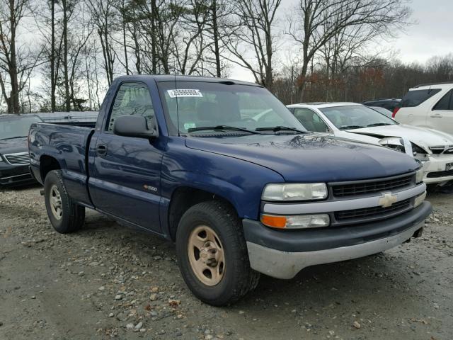 1GCEC14V42Z300616 - 2002 CHEVROLET SILVERADO BLUE photo 1