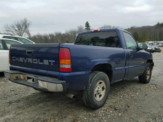 1GCEC14V42Z300616 - 2002 CHEVROLET SILVERADO BLUE photo 4