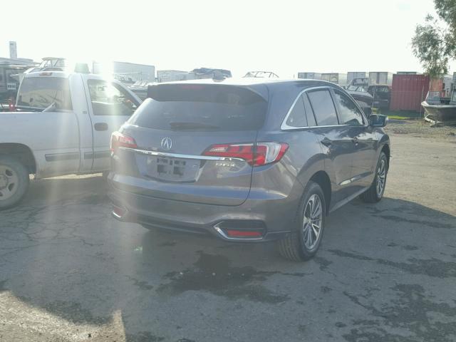 5J8TB3H74HL012688 - 2017 ACURA RDX ADVANC GRAY photo 4