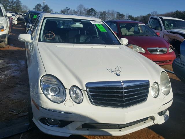 WDBUF56X19B412784 - 2009 MERCEDES-BENZ E 350 WHITE photo 9