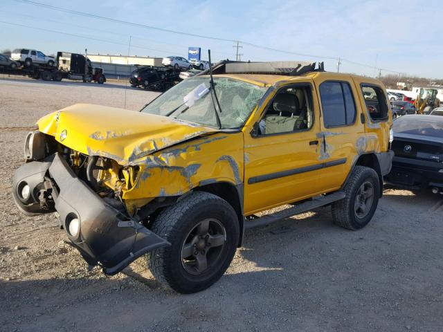 5N1ED28T83C655137 - 2003 NISSAN XTERRA XE YELLOW photo 2