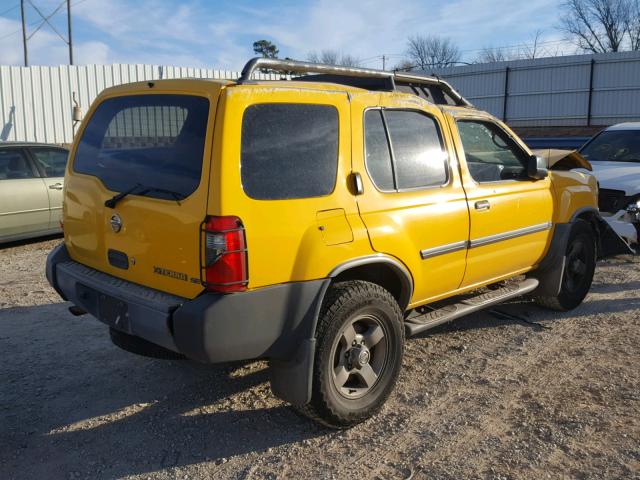 5N1ED28T83C655137 - 2003 NISSAN XTERRA XE YELLOW photo 4