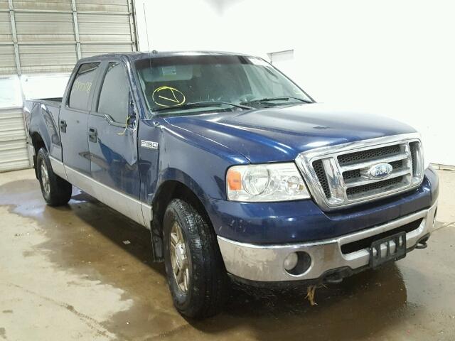 1FTRW14W88FA47389 - 2008 FORD F150 SUPER BLUE photo 1