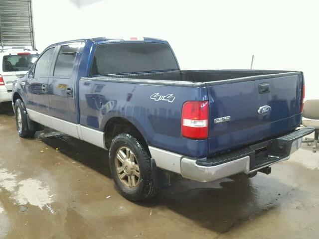 1FTRW14W88FA47389 - 2008 FORD F150 SUPER BLUE photo 3