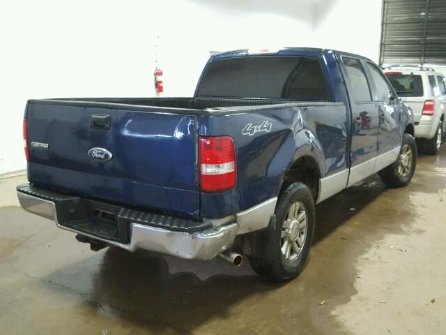 1FTRW14W88FA47389 - 2008 FORD F150 SUPER BLUE photo 4