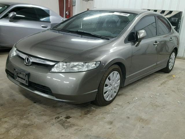 1HGFA16596L063414 - 2006 HONDA CIVIC LX CHARCOAL photo 2