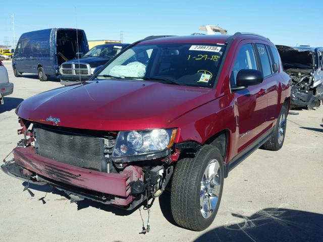 1C4NJCBA1GD665339 - 2016 JEEP COMPASS SP RED photo 2