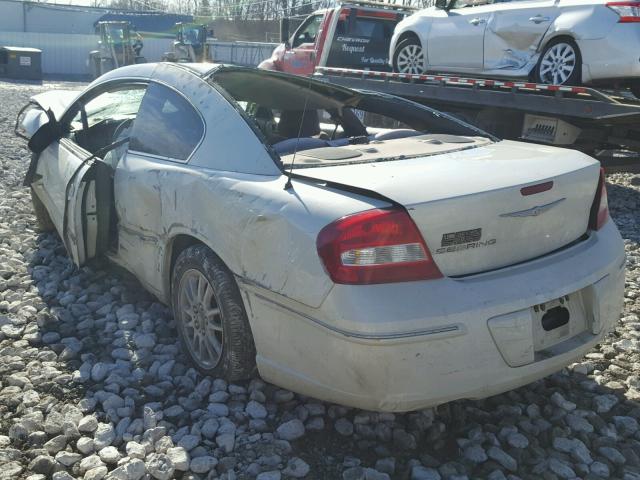 4C3AG42G74E049743 - 2004 CHRYSLER SEBRING LX WHITE photo 3