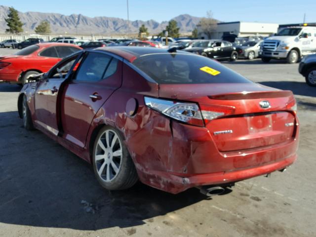 5XXGR4A65DG131153 - 2013 KIA OPTIMA SX RED photo 3