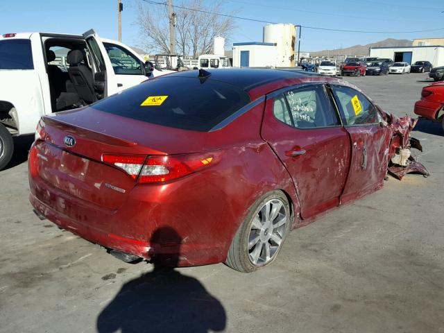 5XXGR4A65DG131153 - 2013 KIA OPTIMA SX RED photo 4