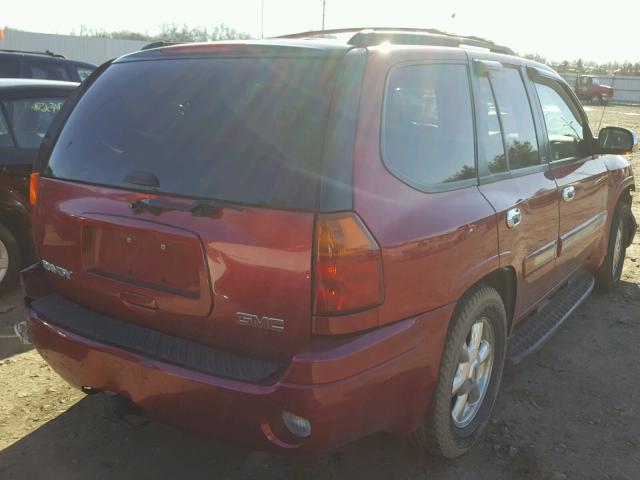 1GKDT13S352135338 - 2005 GMC ENVOY RED photo 4