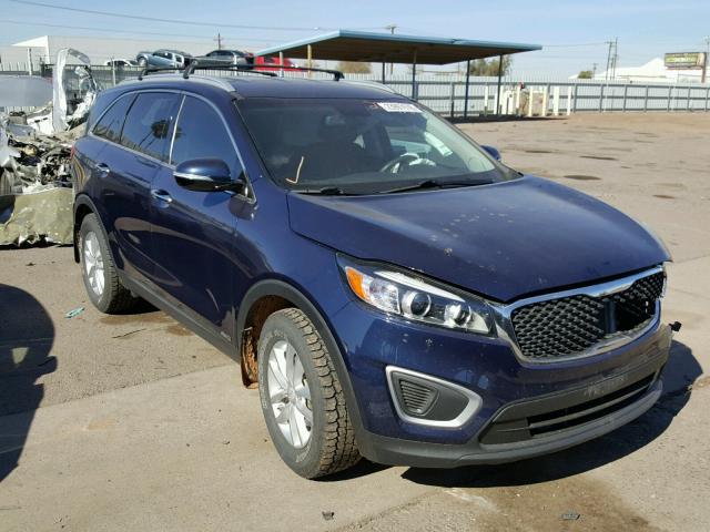 5XYPGDA37GG051350 - 2016 KIA SORENTO LX BLUE photo 1