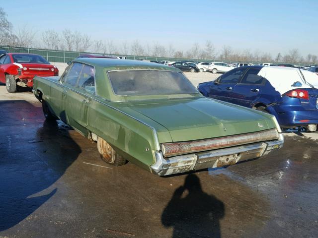 DL43F8R230049 - 1969 DODGE POLARA GREEN photo 3