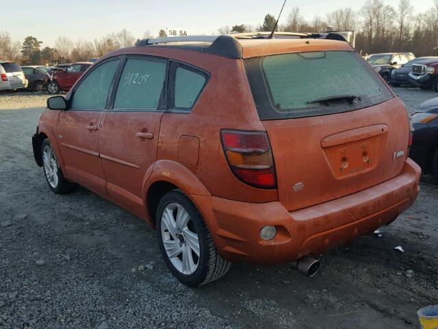 5Y2SL62884Z419883 - 2004 PONTIAC VIBE ORANGE photo 3