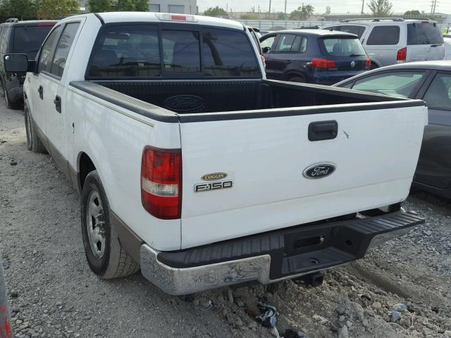 1FTRW12W65FA30900 - 2005 FORD F150 SUPER WHITE photo 3