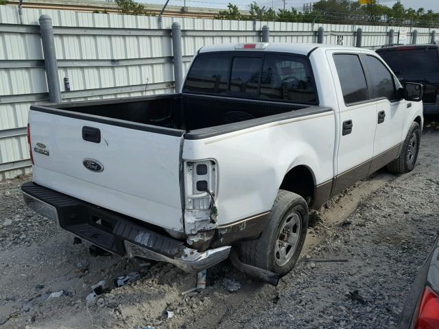 1FTRW12W65FA30900 - 2005 FORD F150 SUPER WHITE photo 4