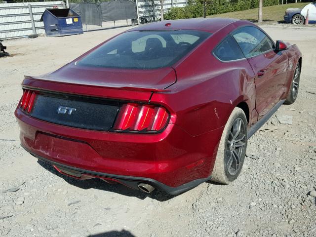 1FA6P8CF6H5227363 - 2017 FORD MUSTANG GT RED photo 4