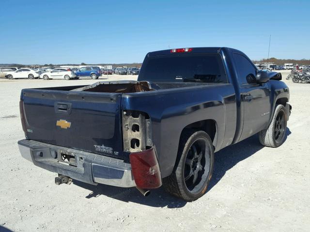 1GCEC14C07Z527694 - 2007 CHEVROLET SILVERADO BLUE photo 4