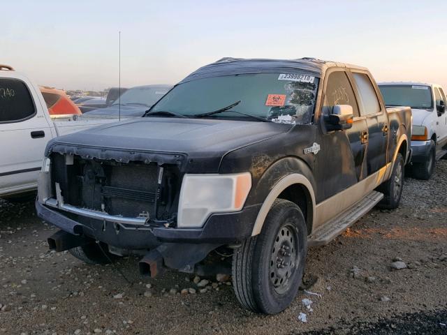 1FTPW12V29KB34067 - 2009 FORD F150 SUPER BLACK photo 2