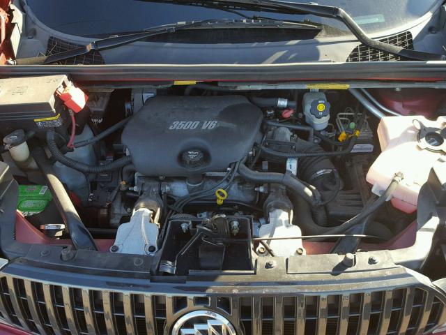 3G5DA03L57S525909 - 2007 BUICK RENDEZVOUS RED photo 7