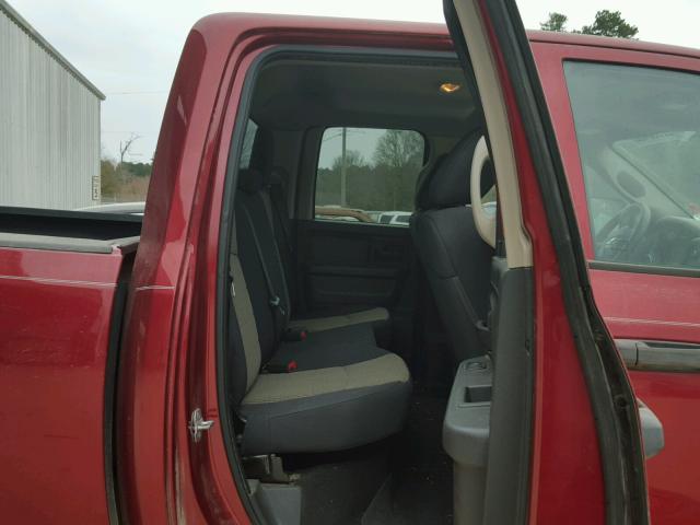 1C6RD7FT5CS248038 - 2012 DODGE RAM 1500 S RED photo 6