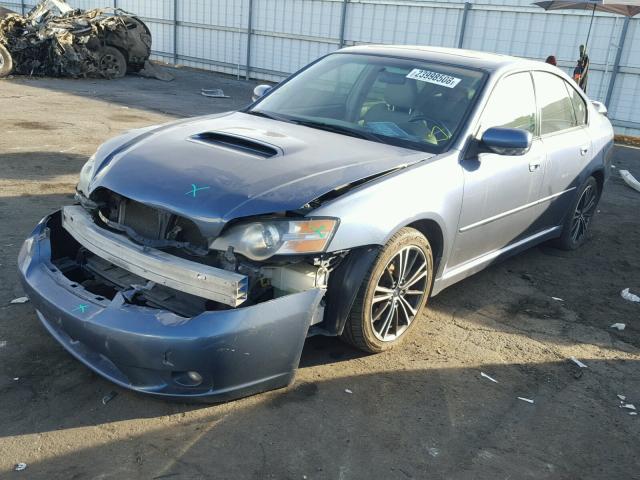 4S3BL676356213977 - 2005 SUBARU LEGACY GT BLUE photo 2