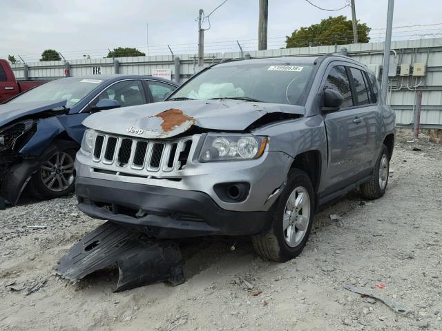 1C4NJCBA5FD373210 - 2015 JEEP COMPASS SP ნაცრისფერი ფოტო 2