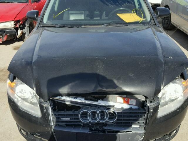 WAUDF78E17A111098 - 2007 AUDI A4 2.0T QU BLACK photo 7