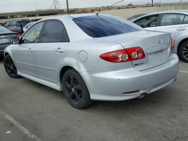 1YVFP80D545N83885 - 2004 MAZDA 6 S SILVER photo 3