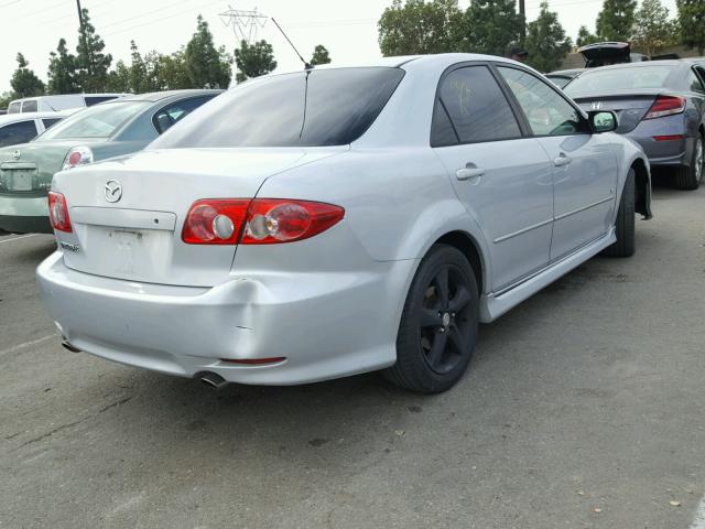 1YVFP80D545N83885 - 2004 MAZDA 6 S SILVER photo 4