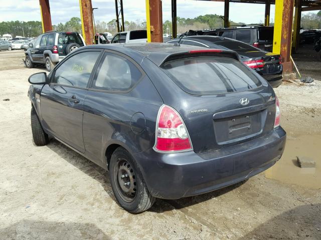 KMHCM36C57U032218 - 2007 HYUNDAI ACCENT GS GRAY photo 3