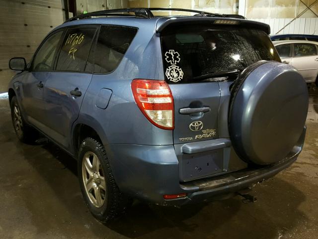 JTMBF4DVXAD030234 - 2010 TOYOTA RAV4 BLUE photo 3