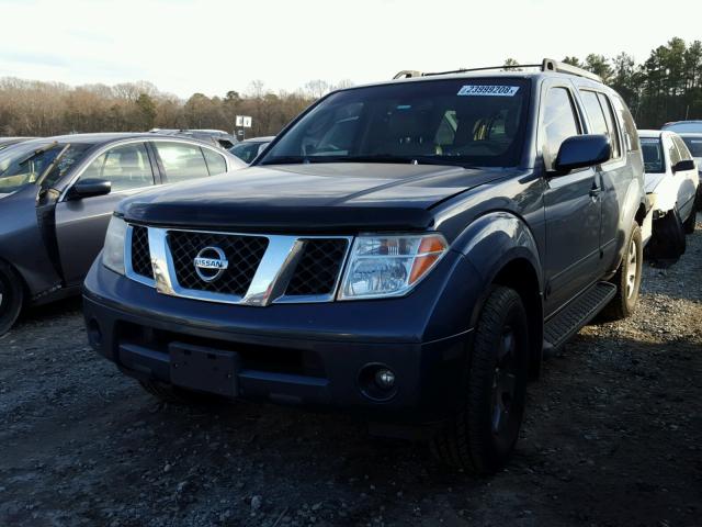 5N1AR18W27C639431 - 2007 NISSAN PATHFINDER BLUE photo 2