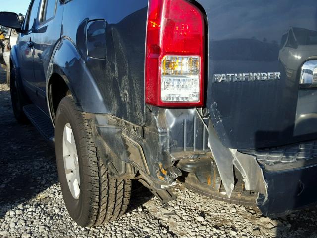 5N1AR18W27C639431 - 2007 NISSAN PATHFINDER BLUE photo 9