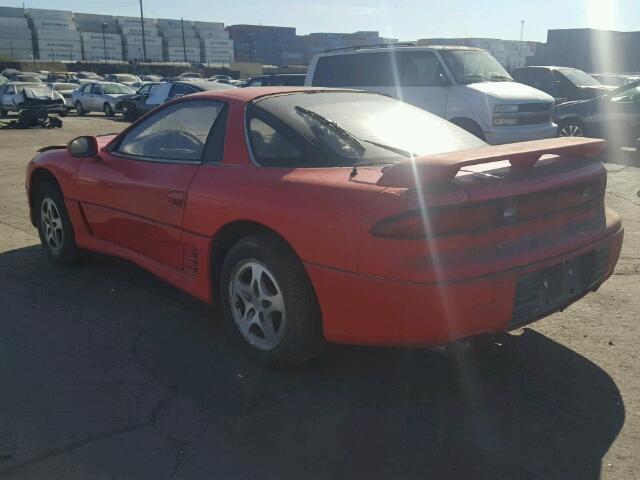 JA3XD64B4MY002714 - 1991 MITSUBISHI 3000 GT SL RED photo 3