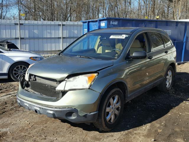 JHLRE48557C017744 - 2007 HONDA CR-V EX GREEN photo 2