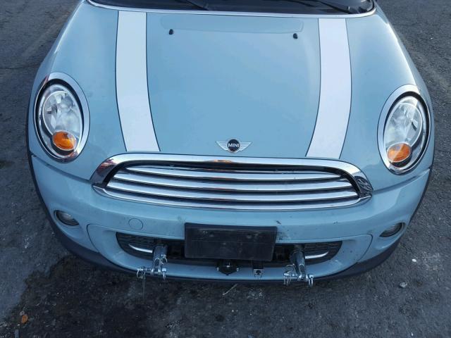 WMWZF3C53DT490109 - 2013 MINI COOPER CLU BLUE photo 7