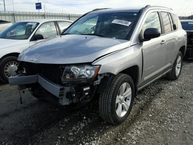 1C4NJDBB0HD173157 - 2017 JEEP COMPASS SP SILVER photo 2