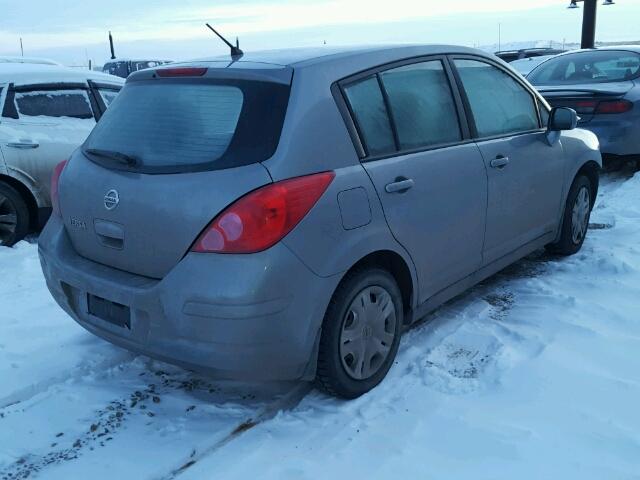 3N1BC1CP6CL376565 - 2012 NISSAN VERSA S GRAY photo 4