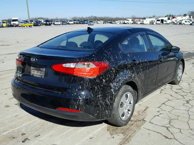 KNAFK4A6XG5460551 - 2016 KIA FORTE LX BLACK photo 4