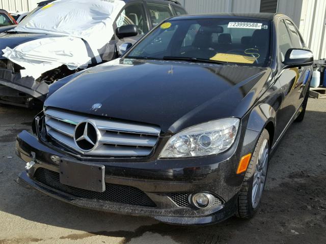 WDDGF54XX8F057564 - 2008 MERCEDES-BENZ C 300 BLACK photo 2